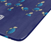 Blauschildkröten Schneidebrett (Ecke)
