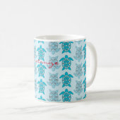 Blauschildkröten schwimmen Thunder_Cove Kaffeetasse (VorderseiteRechts)