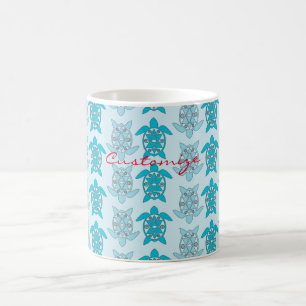 Blauschildkröten schwimmen Thunder_Cove Kaffeetasse