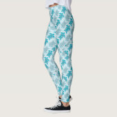 Blauschildkröten Schwimmen Thunder_Cove Leggings (Links)