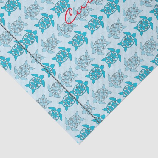 Blauschildkröten schwimmen Thunder_Cove Seidenpapier (Ausschnitt)