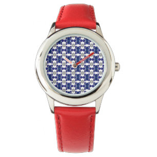 Blauschildkrötenmuster Armbanduhr