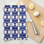 Blauschildkrötenmuster Geschirrtuch (Viertel Falte)