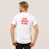 Blauschimmelkäse oder Tod (Latein) Tri-Blend Shirt (Rückseite voll)