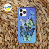 Blauschimmernde Schmetterlinge Case-Mate iPhone Hülle