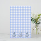 Blauschinken Briefpapier (Stehend Vorderseite)