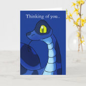 Blauschlange Karte (Gelbe Blume)