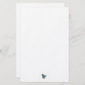 Blauschmetterling Briefpapier (Vorne/Hinten)