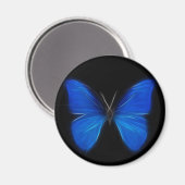 Blauschmetterling-Flying-Insekt Magnet (Vorderseite/Rückseite)