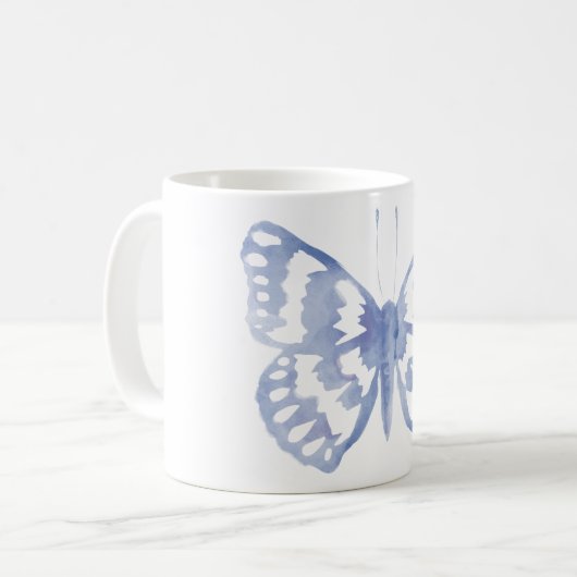 Blauschmetterling Kaffeetasse (Vorderseite Links)