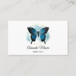 Blauschmetterling-Rettungsassistent Holograph Squa Visitenkarte