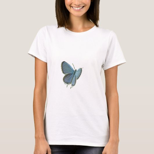 Blauschmetterling T-Shirt (Vorderseite)