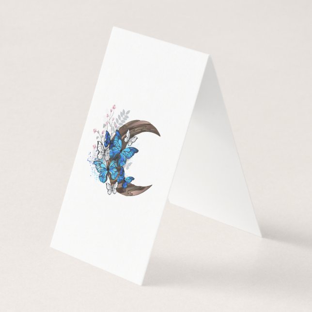 Blauschmetterlinge auf Holzhalbzeugen (Rückseite)