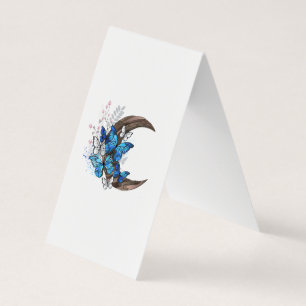 Blauschmetterlinge auf Holzhalbzeugen