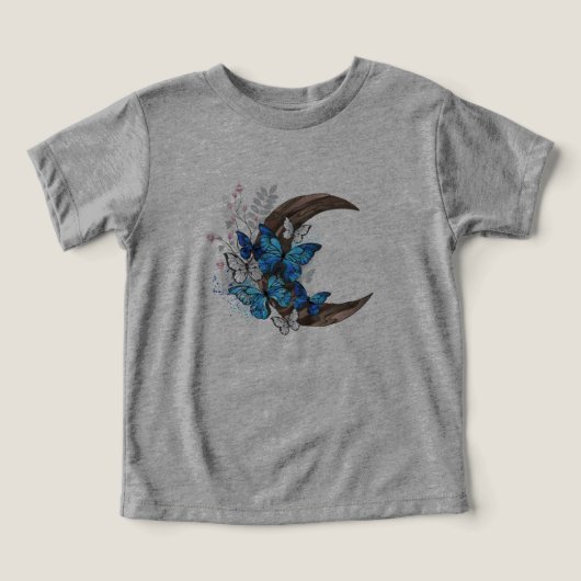 Blauschmetterlinge auf Holzhalbzeugen (Design Vorderseite)