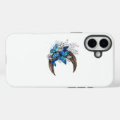 Blauschmetterlinge auf Holzhalbzeugen Case-Mate iPhone Hülle (Rückseite (Horizontal))