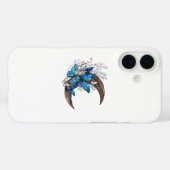 Blauschmetterlinge auf Holzhalbzeugen Case-Mate iPhone Hülle (Rückseite (Horizontal))