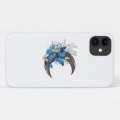 Blauschmetterlinge auf Holzhalbzeugen Case-Mate iPhone Hülle (Rückseite (Horizontal))