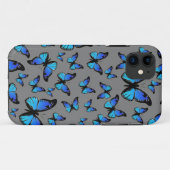 Blauschmetterlinge Case-Mate iPhone Hülle (Rückseite (Horizontal))