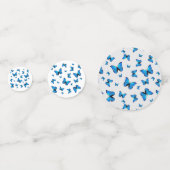 Blauschmetterlinge Konfetti (Vorderseiten)