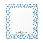 Blauschmetterlinge Notizblock (Vorderseite)