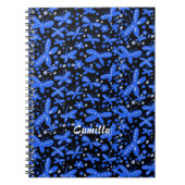 Blauschmetterlinge Notizblock (Vorderseite)