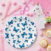 Blauschmetterlinge Pappteller (Party)