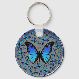 Blauschmetterlinge Schlüsselanhänger