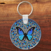 Blauschmetterlinge Schlüsselanhänger (Vorderseite)
