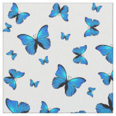 Blauschmetterlinge Stoff (Nahaufnahme)