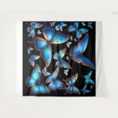 Blauschmetterlinge Wandteppich (Vorderseite (Horizontal))