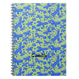 Blauschmetterlingsheft Notizblock