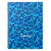 Blauschmetterlingsheft Notizblock (Vorderseite)