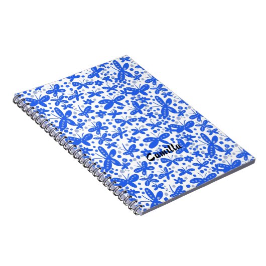 Blauschmetterlingsheft Notizblock (Rechte Seite)