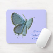 Blauschmetterlingsmousepad Mousepad (Mit Mouse)