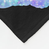 Blauschmetterlingsmuster Fleecedecke (Ecke)