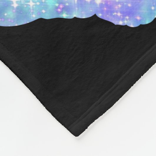 Blauschmetterlingsmuster Fleecedecke (Ecke)