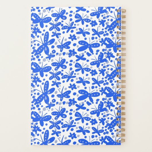 Blauschmetterlingsplaner Planer (Rückseite)