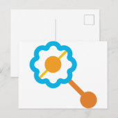 Blauschnäpper Postkarte (Vorne/Hinten)