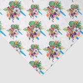 Blauschnecken mit Blätter 2 Seidenpapier (Ausschnitt)