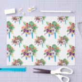 Blauschnecken mit Blätter Seidenpapier (Handwerk)