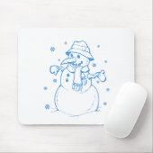 Blauschneefahrer Mousepad (Mit Mouse)
