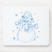 Blauschneefahrer Mousepad (Vorne)