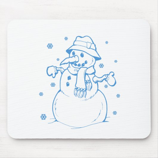 Blauschneefahrer Mousepad (Vorne)