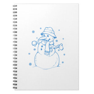 Blauschneefahrer Notizblock