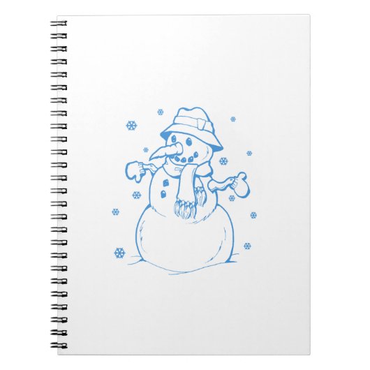 Blauschneefahrer Notizblock (Vorderseite)