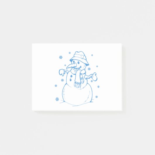 Blauschneefahrer Post-it Klebezettel (Vorderseite)