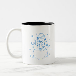 Blauschneefahrer Zweifarbige Tasse