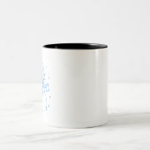Blauschneefahrer Zweifarbige Tasse (Mittel)