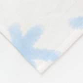 Blauschneeflocken Weihnachtsmuster Schneemuster Fleecedecke (Ecke)